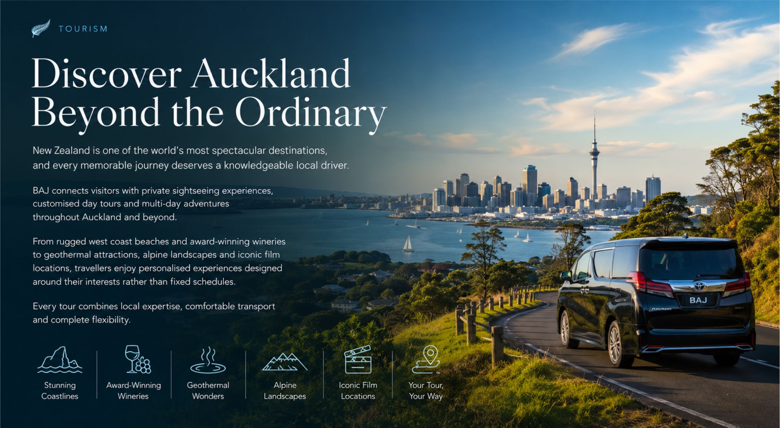 auckland new zealand - baj - auckland taxi - baj tour - rideshare - ridebidding - driver marketplace - b2b marketplace - king cabs - total mobility taxi - auckland tour - baj tour - new zealand tourism